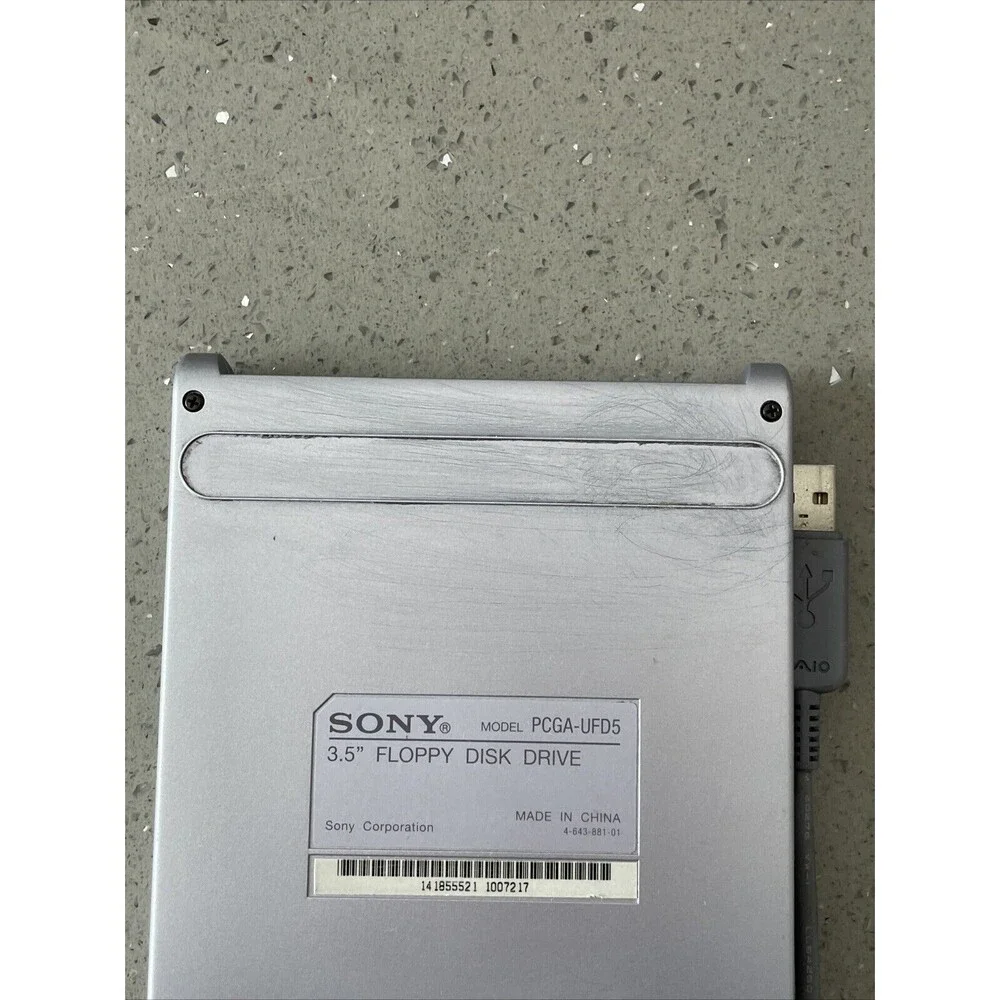 Sony PCGA-UFD5 External USB Floppy Drive Untested